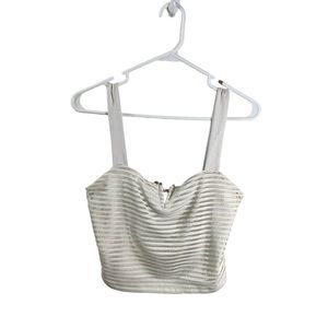 Good American Ivory Crop Top
